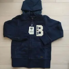 ☆新品タグ付き☆ミキハウスDOUBLE.B ネイビー パーカー 130