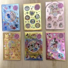 平成レトロ　シール　ディズニー　ポチ袋　お年玉袋6点セット