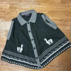 ALPACA HOUSE アルパカ刺繍ベスト M