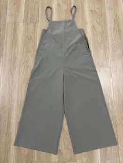 アーバンリサーチ　グレー ワイドレッグ サロペット