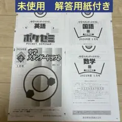 早稲田アカデミー　スタンダードテスト　中2 未使用　2025年1月　2024年度
