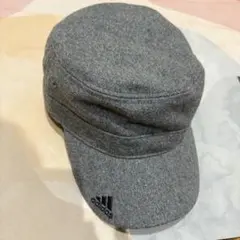 adidas グレーキャップ フリーサイズ