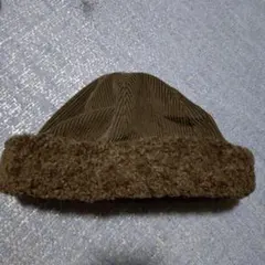 ワ*ド様 カーキ　コーデュロイボアキャップ 帽子