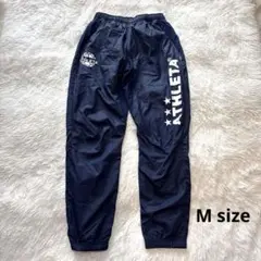 美品　ATHLETA ピステパンツ ネイビーファスナーポケット　アスレタ　子供