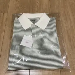 ユニクロ　ドライカノコボーダーポロシャツ　JW ANDERSON グリーン S
