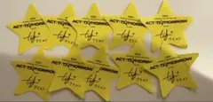 TXT 落下物 ACT:TOMORROW テヒョン　サイン付き星 10枚