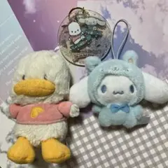 サンリオ 3点セット シナモロール ポチャッコ ぬいぐるみ キーホルダー まとめ