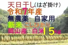 ■令和7年　コシヒカリ ※白米 15キロ　標準米 無農薬　晴れの国岡山　天日干し □令和7年 コシヒカリ 白米 15キロ 標準米 無農薬 晴れの国岡山 天