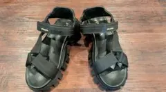 【あんしん鑑定】PRADA スポーツサンダル ブラック