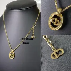 Christian Dior ディオール CDロゴ ネックレス ゴールド