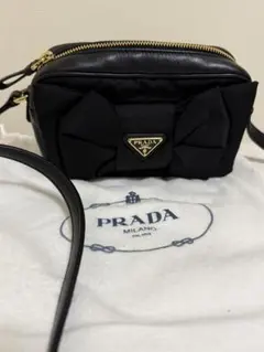 PRADA ショルダーバッグ リボン ブラックのサムネイル