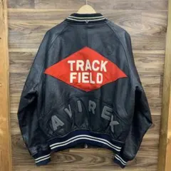 中古 AVIREX TRACK FIELD レザー スタジャン 本革のサムネイル