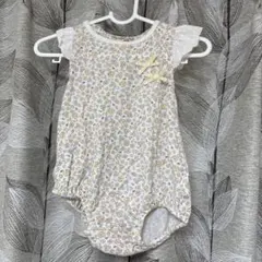 花柄　黄色　ロンパース　アカチャンホンポ