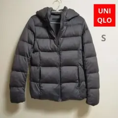 処分セール♪UNIQLOストレッチダウンジャケット グレー フェザーダウン
