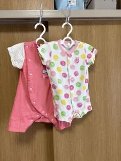 ホットビスケッツ＆SKAPE ロンパース 2枚セット 70・80 夏