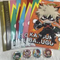 僕のヒーローアカデミア がぶ飲み コラボ クリアファイル 缶バッジ セット