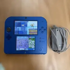 ニンテンドー2DS ブルー 本体 充電器セットウルトラムーンソフト付き