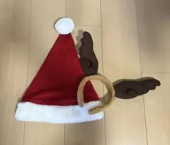 サンタ帽子 トナカイの角付き