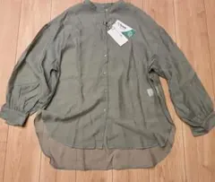 チャオパニックティピー　シアーバンドカラーシャツ