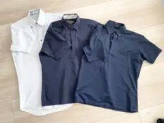 メンズ　半袖ワイシャツ　ノーアイロン　3枚セット