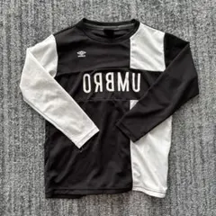 umbro 長袖シャツ サイズ150 黒/白