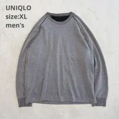 【UNIQLO ユニクロ】（XL）長袖スウェット トレーナー 裏起毛 メンズ