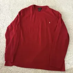 Polo Ralph Lauren ワッフルニット XL ボルドー サーマル - メルカリ