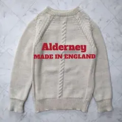 【イングランド製】Alderney アルダニー ウール100% ニット セーター