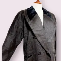 vintageヴィンテージウールコートダークブラウンブラックレトロUSA海外古着