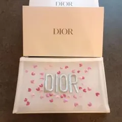 【新品箱付】ディオール DIOR ノベルティ メッシュポーチ 刺繍 ピンクのサムネイル