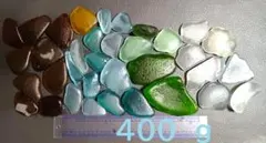 シーグラス４色セット大型