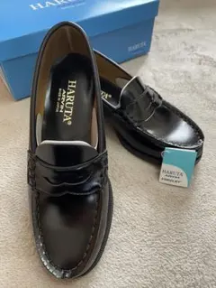 【新品未使用】HARUTA ARVIN ブラックローファー23.5㎝