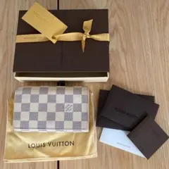 ルイヴィトン ポルトフォイユ・トレゾール ダミエ アズール