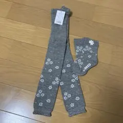 花柄スパッツ・ソックスセット 90-100cm