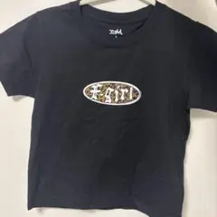 x-girl ブラック Tシャツ Sサイズ