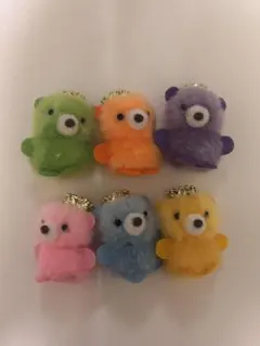 カラフルクマぬいぐるみ 6体セット