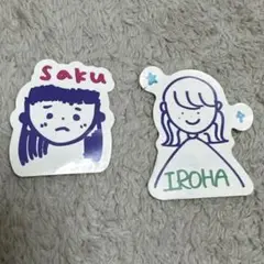 乃木坂46 真夏の全国ツアー 2025 カフェ 似顔絵ステッカー 遠藤さくら