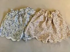 【美品】 水陸両用 ズボン 2着セット 100 花柄　水着