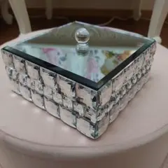 フランフランクリスタル小物入れ 四角形