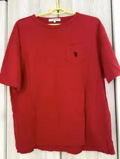 U.S. POLO ASSN. 赤Tシャツ L 男女兼用 美品のサムネイル