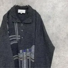 90s vintage イタリア製　柄ニット　セーター　メンズ56 古着