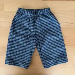 ファミリア シャンブレー リバーシブルパンツ 100 familiar 青