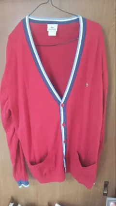LACOSTE カーディガン レッド サイズ6
