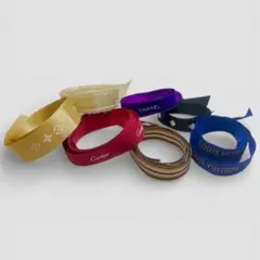 リボン ブランドロゴ ルイヴィトン カルティエ シャネル Dior 7本セット