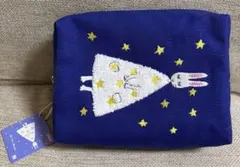 新品☆ポーチ　絵本　わたしのワンピース　ネイビー　にしまきかやこのサムネイル