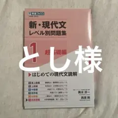新・現代文レベル別問題集①超基礎編