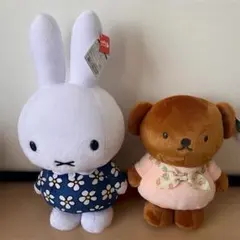ミッフィー ボリス ぬいぐるみ 2体セット TAITO 新品タグ付きのサムネイル