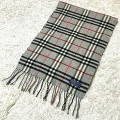 新品未使用タグ付き⭐️ バーバリー マフラー ノバチェック ホースロゴ カシミヤ混 新品未使用タグ付き⭐️ バーバリー マフラー ノバチェック