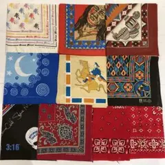 70s 80s まとめ売り vintage ビンテージ バンダナ 10枚 USA