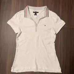 極美品‼️TOMMY HILFIGER ホワイト ポロシャツ Sサイズ